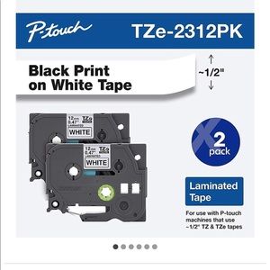 Brother Genuine P-touch TZe-2312PK